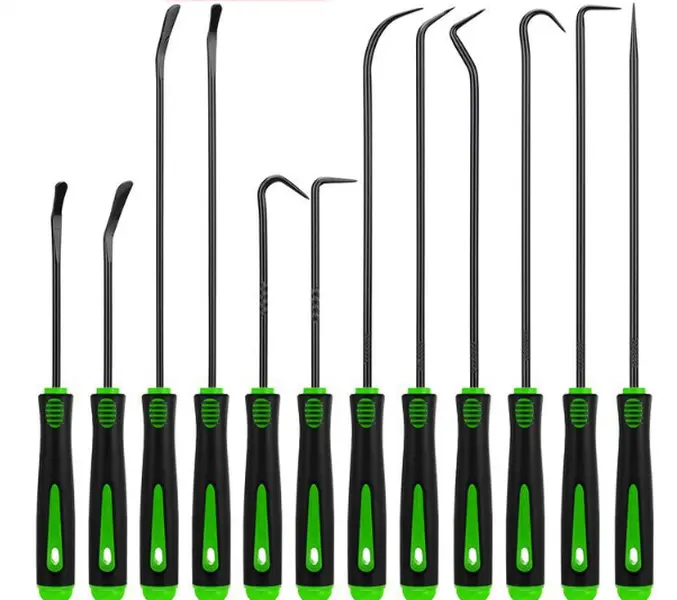 4/12pcs Pick and Hook Tools Set, Pick Tool Set Car Auto Oil Seal/O-Ring Seal Gasket Pick Hooks Puller Remove,Assembly & Disassembly Tools for Car Repair, Mechanic Tools, Automotive Maintenance Tools,father'sdaygifts