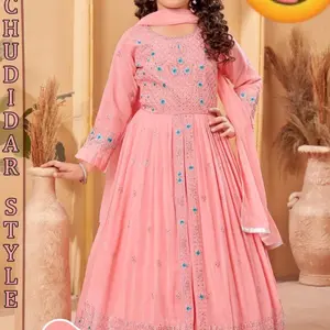 Beautiful Baby Pink Anarkali Gown (Size 22-38) - Perfect for Parties and Casual Wear - Womenswear