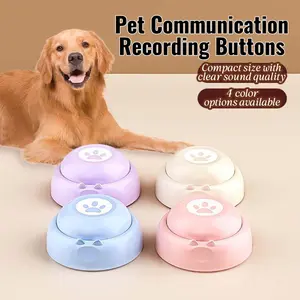 Pet Talking Buttons Recordable Dog Cat Communication Buttons Training Set with Recordable Sound Buttons for Pets to Talk Interactive Learning Toys for Puppies Kittens connection communicator cat stuff for indoor
