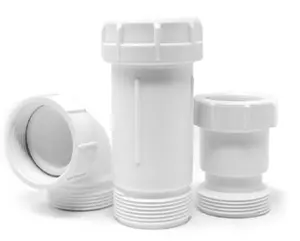 212 MAIN 65UGAKIT1 Utopia UniGuard 7.25 in White Plastic P-Trap Drain with Waterless Drain Valve, Waterless Valve
