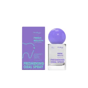 Probiotic Oral Spray 20ml, Sugar-Free Fresh Breath Spray, Mint Flavor Portable Mouth Spray for Oral Care, Helps Reduce Bad Breath, Long-Lasting Freshness, for Daily Use, Dating and Travel