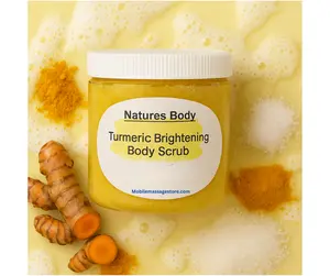 Turmeric Skin Brightening Scrub | Exfoliating Turmeric Scrub For Dead Skin | Soft Skin Body Scrub