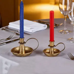 Vintage European Iron Candle Holder, Vintage Candle Stand, Wedding Table Decor, Christmas, Thanksgiving, Party, Glass Taper Candle Holders, Universal Setting