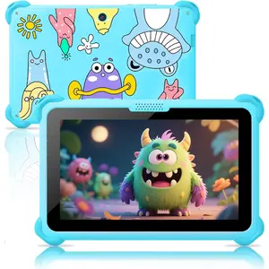 Android Toddler Tablet with Solid Case Parent Control Blue YouTube Netflix GMS Bluetooth WiFi Education Learning Apps