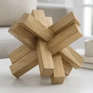 Light Wood Geometric Jack