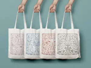 D&D Class Tote Bag Dungeons and Dragons Critical Role Prints Reusable Bag Gift Fan Art Baldurs Gate