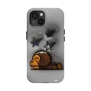Grey Bape Milo Phone Case Cover for iPhone 16 15 14 13 12 11 Plus Pro Max Case Phone Cases Phone Cover Hard Case Tough 2-piece Phone Case