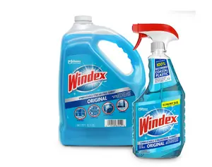 Windex Original Glass Cleaner Unbeatable Streak-Free Shine 1 Spray Bottle 128 Fl Oz Refill for Unmatched Clarity