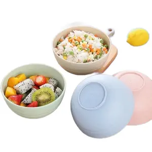 Cereal bowls, wheat bowls, soup bowls Lightweight Reusable Tableware Plastic Bowls Set