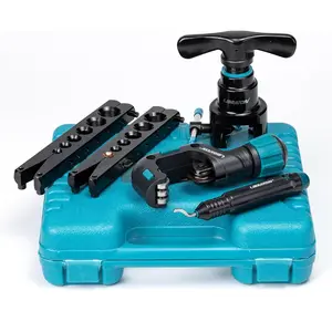 Tool, HVAC Tool Kit, Tool, 45 °   Eccentric Single Flare Tool for 1/4''-3/4'' and 6-19mm with Pipe, Deburring Tool for Pipe