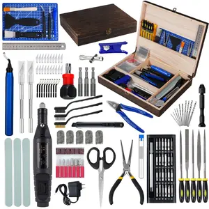 3D Printing Tool Kits for 3D Printer with  Toolbox 124 count 3D Printing Accessory Includes Deburring Tool,Sanding Pens, Tube  for 3D Print Model Removing, Cleaning, Finishing
