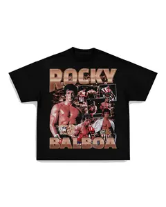 ROCKY BALBOA TEE Print Short Sleeve T-Shirt