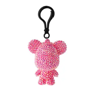1pc Diamond Art Bear Keychain, DIY Diamond Painting Kit, Cute Simple Style, Stylish Keychain, High-Quality Pendant, Perfect Gift for Women and Kids