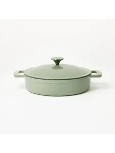 Figmint Enamel Cast Iron Braiser 500 Degree F 3.5QT Sage Green