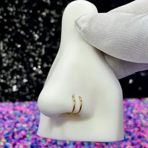 Spiral double nose ring