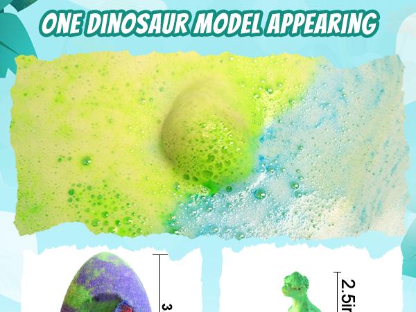Bath Bombs for Kids with Surprise Toys Inside - 9 Pack Dinosaur Bath Bombs Gift Set, Dinosaur Toys for Kids 3 4 5 6 7 8 9 Years, Easter Gifts for Kids, Easter Basket Stuffers Bubble Bath Fizzes