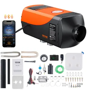 【FathersDayGift】 VEVOR Bluetooth App Control Diesel Air Heater, 12V 8KW Diesel Heater with Automatic Altitude Adjustment, Remote Control and LCD, Diesel Parking Heater for RV Trailer Camper Van Boat