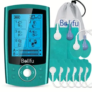 Belifu Tens Massager 24 Modes Massager (1 Set) with 10 Electrode Pads
