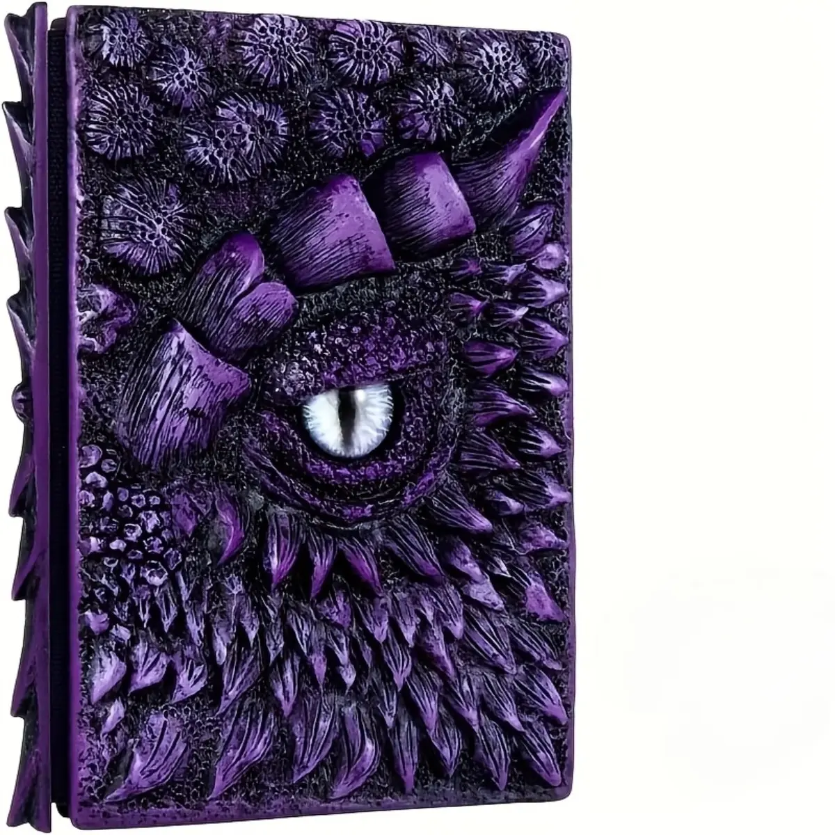 Dragon Eye Themed Vintage Journal, Resin Craft Loose Leaf Notebook, Hardcover Embossed Memo Pad, Dragon Scale Texture Planner Journal, Fantasy Style Creative Writing Book, Study Office Travel Diary in Multiple Colors, Creative Office Notepad