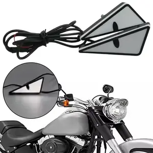 Car LED Devil Eyes Light Universal Demon Eyes Headlight Motorcycle Mini Turn Signal Flasher Tail Lamp Auto Decoration Lights