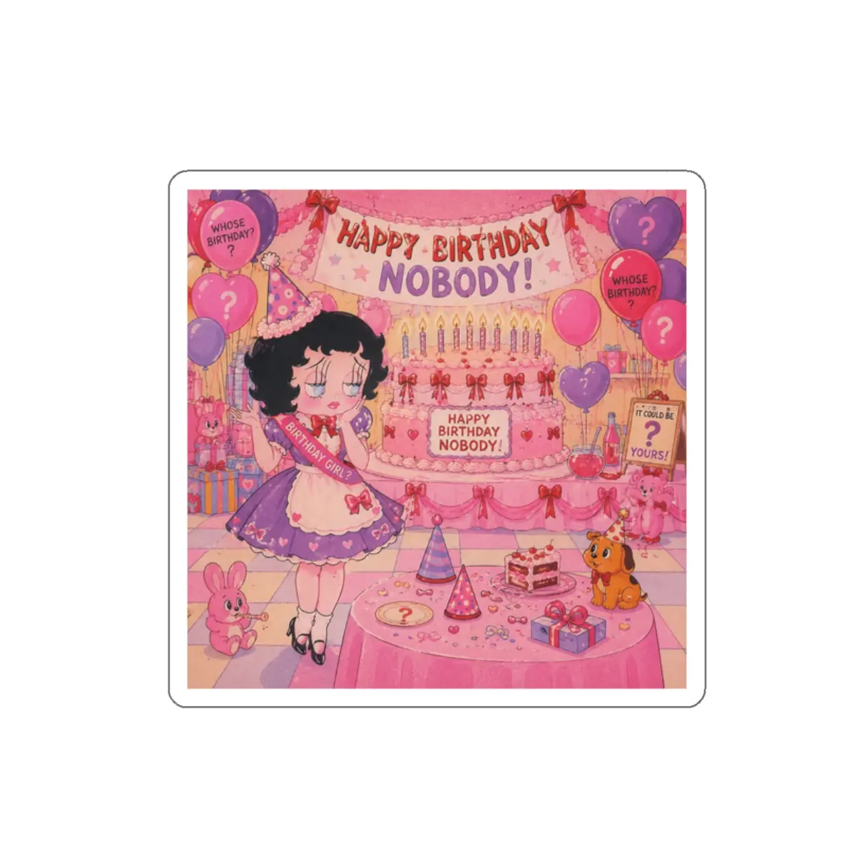 Poppy Sticker - DIY Scrapbooking & Stamping Accessory for Birthday Themed Crafts