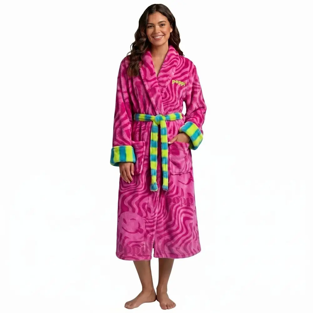 L/XL Poppi Dorm Bath Robe Pink