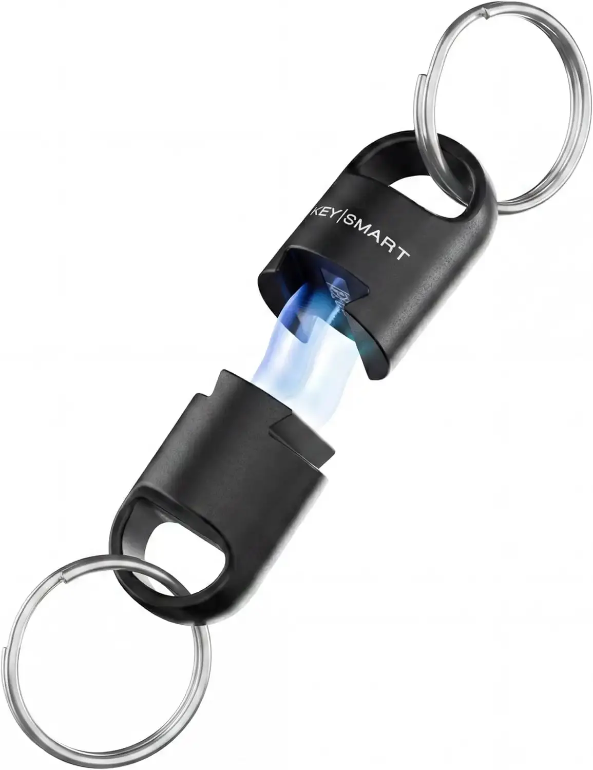 KeySmart MagConnect Pro Magnetic Key Holder for Purse, Key Chains for Car Keys - Detachable Key Ring Quick Release Keychain