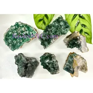 6 PCs Natural Diana Maria Fluorite Specimen Crystal Raw