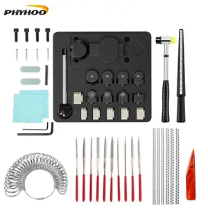 Complete Spoon Ring Bender Kit - Professional Jewelry Making Tool Set with Dies, Mandrel, Hammer & Files