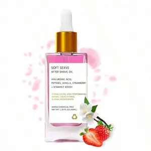 Soft Serve After Shave Oil 1.35FL.oz/40ML Strawberry Vanilla Aftershave Oil Moisturizing Body Care Refined Pores Non-irritating Perfect for Daily Use Halloween Christmas Gifts