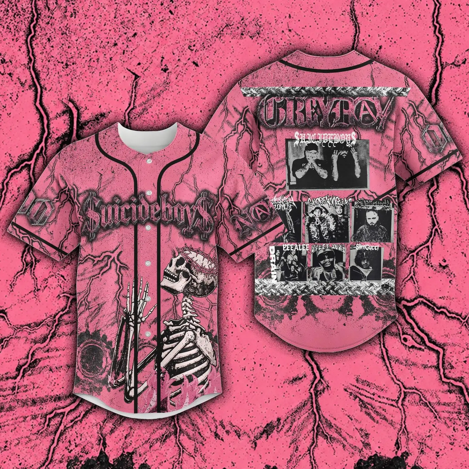 $uicideboy G59 Baseball Jersey, Personalized Suicideboy Merch Shirt, Greyday Tour Shirt, City Morgue Tshirt, Music Tour 2026 Gift
