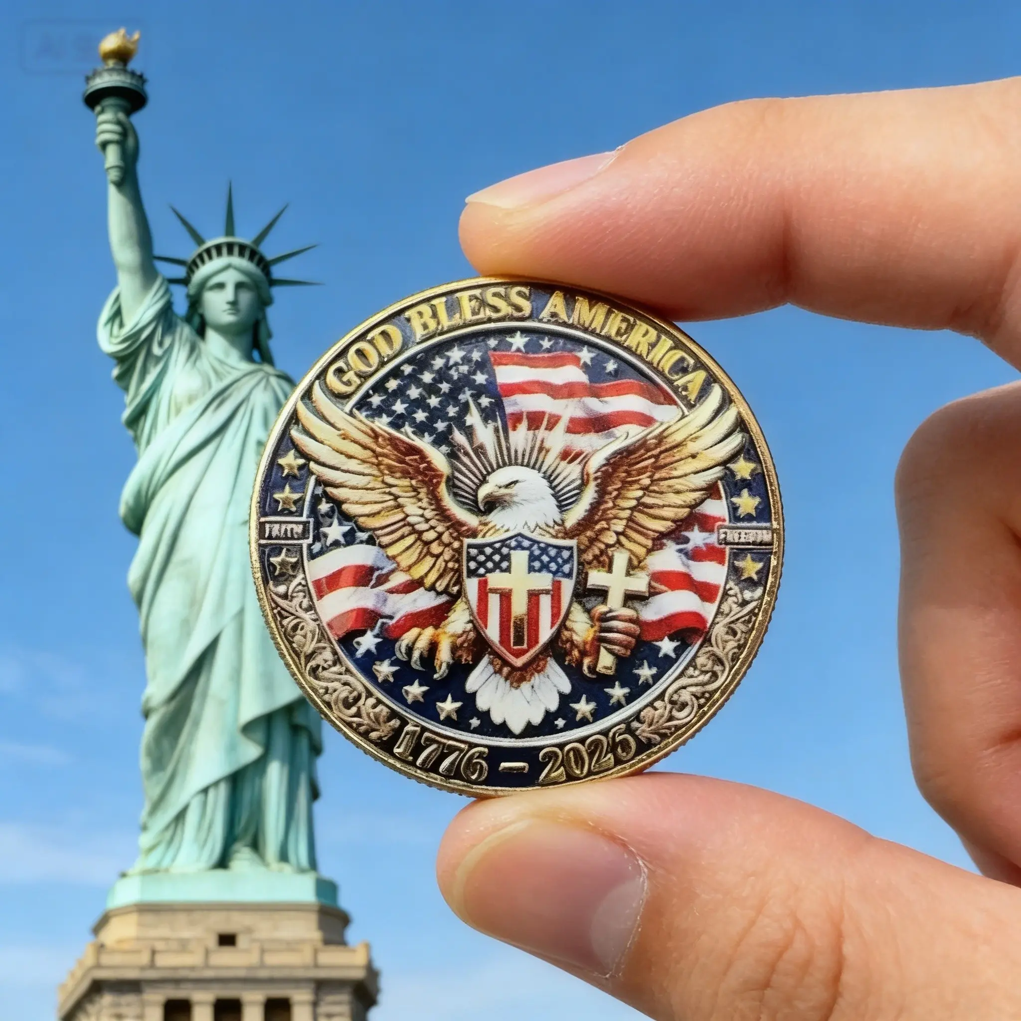 250th Anniversary Commemorative Coins, Metal Badges, Party Favors & Souvenirs, Collectible Memorabilia Gifts for Celebrations