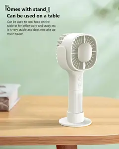 Deerdance Handheld Fan, USB Rechargeable Handheld Fan, Summer Cooling Gift, Portable Fan for Home, Office, Travel and Outdoor Use