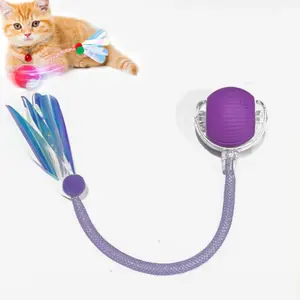 Interactive Cat Smart Ball Toy 2.0, Automatic rolling ball self-powered smart pet toy ball with USB charging for indoor cats