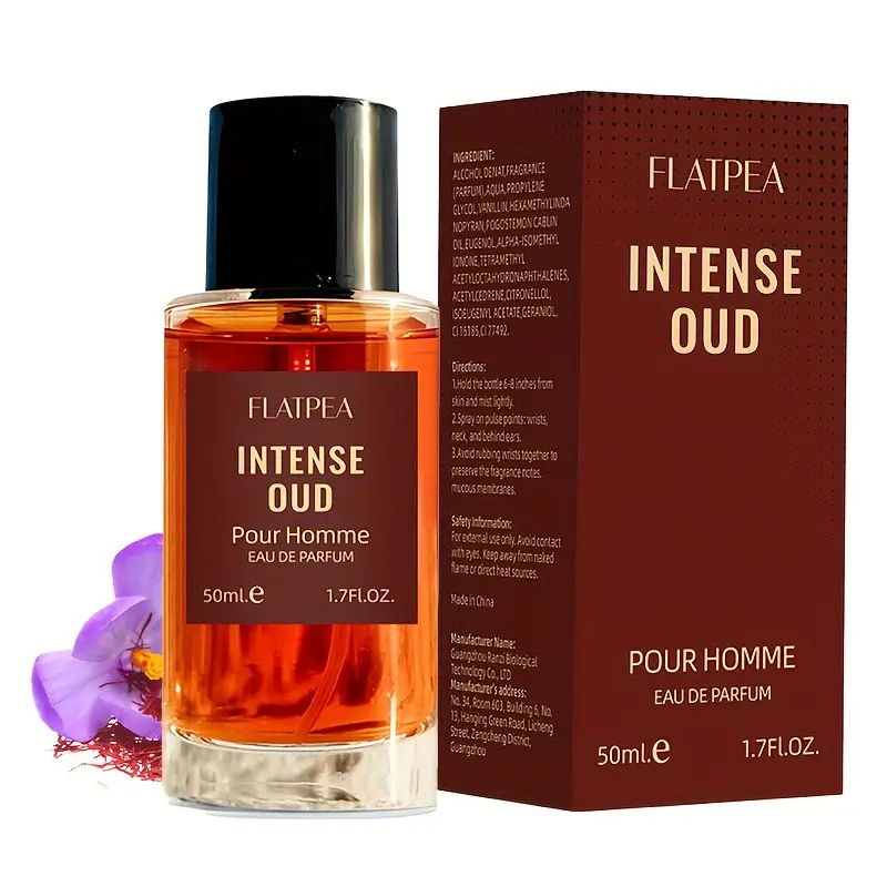 Men's Sandalwood Perfume Intenso, Bold Earthy Woody Fragrance, Long-Lasting Eau De Toilette, Perfect for Any Occasion, Ideal Valentine's Day Gift, Long Lasting Oud, Agarwood Oud