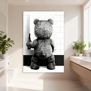 Ted Movie Poster Canvas Poster Prints Modern Wall Decor for Bedroom Office Living Room Easy Install