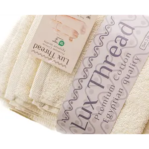 Premium Egyptian Cotton Towel Set (6-Piece, Off White)