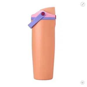 30oz FreeSip SWAY Stainless Steel Sports Water Bottle - Tangy Tango Orange