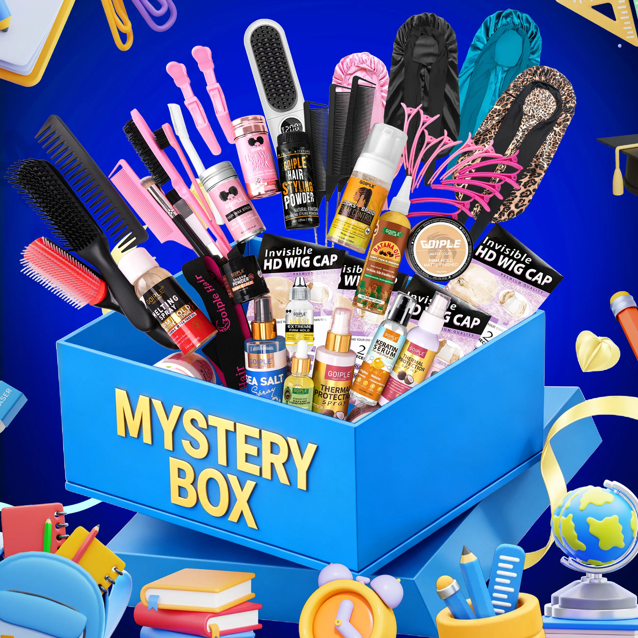 【Back To School Mystery Gift Box】Limited-Time Offer Mystery Box | Mystery Birthday Gift, Mystery Box Exchange for Girlfriend & Boyfriend, Hair Care Set, Make TikTok Finds