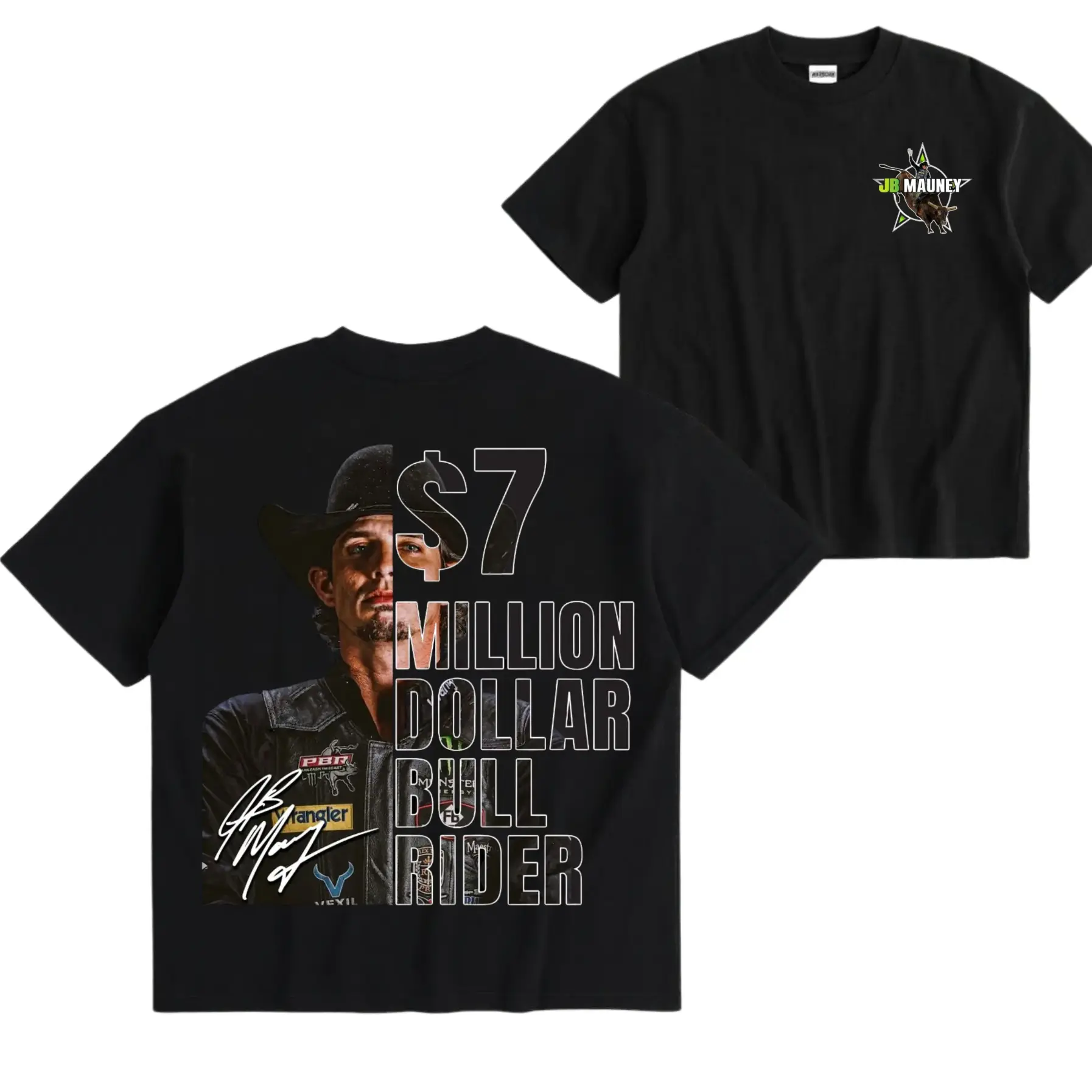 Unisex Western Vintage T-Shirt, Casual Bull Rider Graphic Tops with 2-Sided Print, Soft Cotton Cowboy Rodeo Western Stuff, Shortsleeve, Vintage T Shirts, Cowboy Stuff, All Seasons, Two-Sided