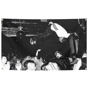 2D Flat Banner 1pc Movie Carti Die Lit Album Cover Flag Bunting, Durable Men Cave Wall Tapestry, Indoor Outdoor University Dorm Decor, Vintage Room Decor, Durable Decorative Tapestry