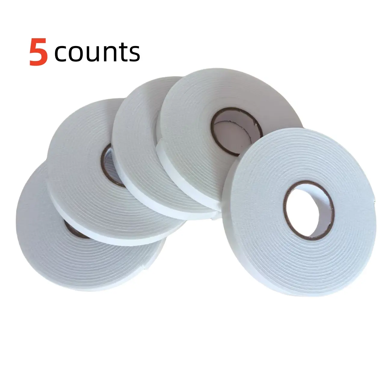 5-Piece Foam Adhesive Tape Set, High-Stickiness 1.5cm X 500cm X 2mm, Ideal for Kt Board & Aluminum Composite Panels