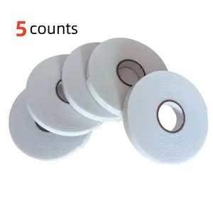 5-Piece Foam Adhesive Tape Set, High-Stickiness 1.5cm X 500cm X 2mm, Ideal for Kt Board & Aluminum Composite Panels