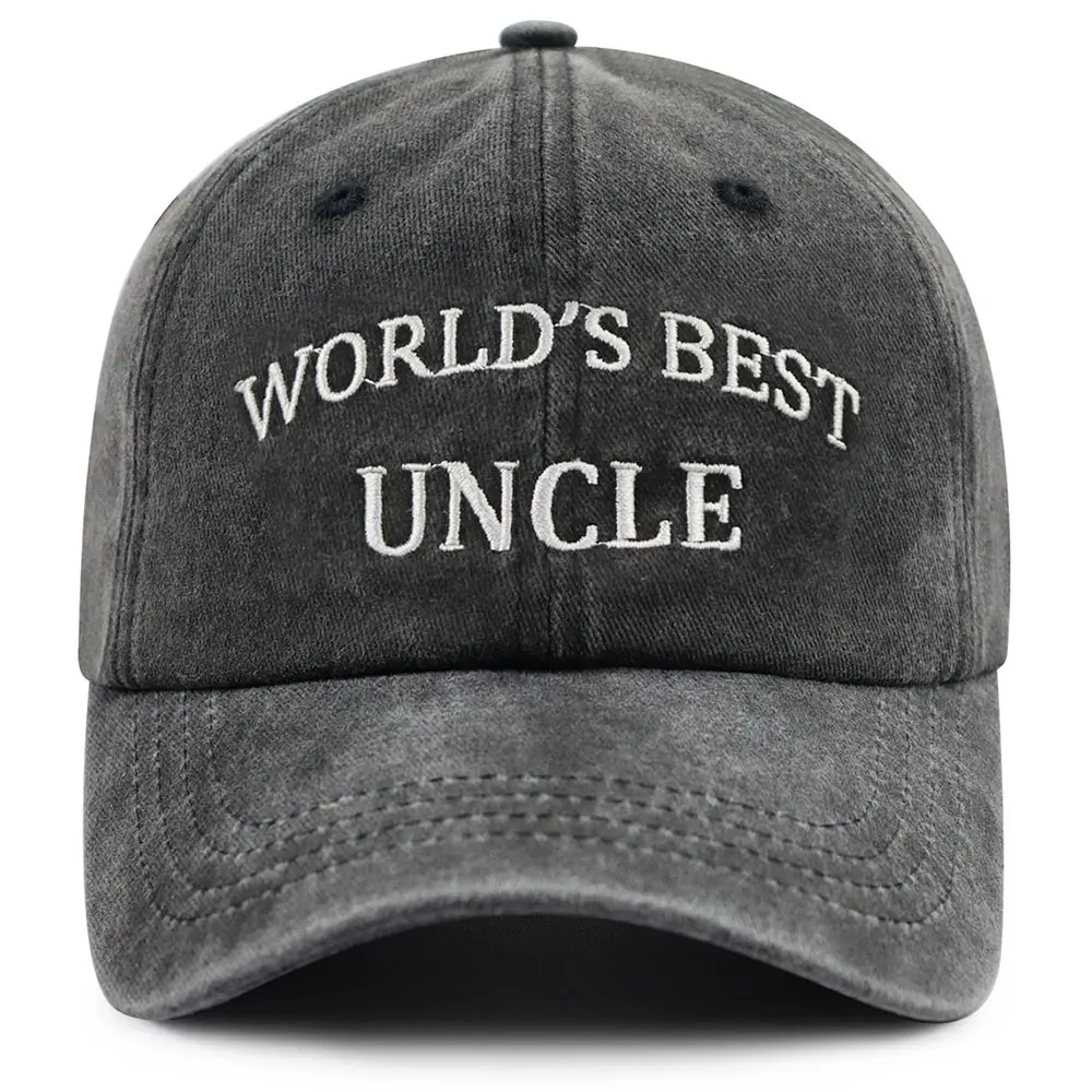 Funny Embroidered Adjustable Uncle Baseball Cap - Dad and Papa Slogan Hats, Gifts from Niece Nephew for Fathers Day, Birthday for New Uncle, Dad, Grandpa Men