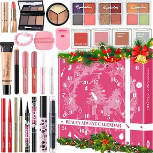 Easter Gift Makeup Advent Calendar 2025 for Women & Teen Girls, 24 Days Christmas Countdown Calendar Beauty Gift Set, 2025 Xmas Gift Surprise Box Calendar Full Makeup Kit