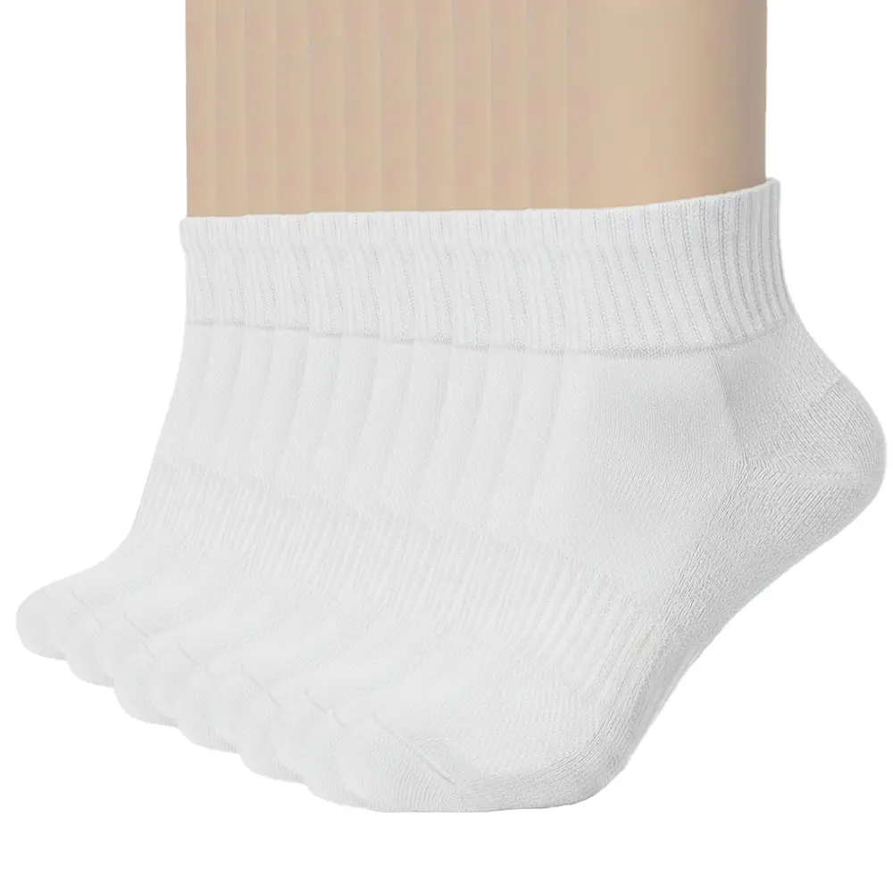 Unisex 6-Pack Athletic Compression Socks Extra Durable Heel Toe Breathable Anti-Slip for Sports Casual Use- Tubesocks
