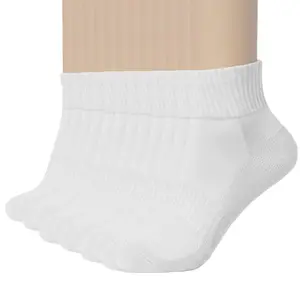 Unisex 6-Pack Athletic Compression Socks Extra Durable Heel Toe Breathable Anti-Slip for Sports Casual Use- Tubesocks