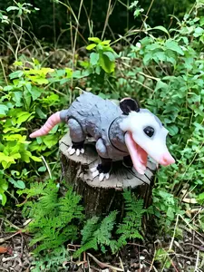 Awesome Opossum Articulated Figurine 3D Printed Opossum Fully Articulated