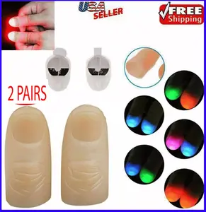 [HOT PRICE] 2 Pairs Magic Tricks Thumb Light Magic Light-up Finger Illusion Magicians