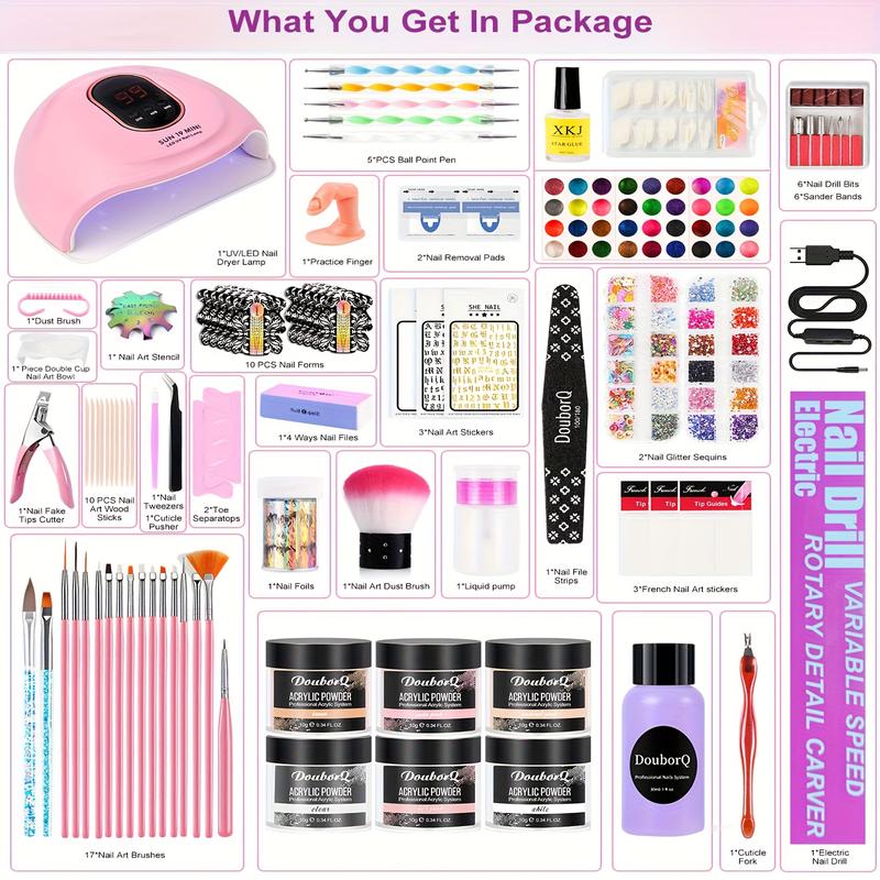 Pedicure Tool, Nail Tools, Acrylic Nail  And Full Nail Set for Beginners Acrylic with Everything